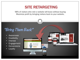 Pay Per Click Advertising (PPC)
    Colling Media helps increase client revenue through PPC by finding and managing 5 to 10
    certified optimizers who compete to develop the best possible campaigns for our clients.
         Colling Media’s process of “Optimizer Matching” utilizes technology that ensures
            only the most qualified paid search experts are working on your campaign.




Optimizers are paid only for
performance to ensure that their
goals are aligned with the clients
                  CPC          CPA
Target            $2.00      $15.00

Achieved          $1.90      $14.00

Difference        $0.10       $1.00                             Save time and money while your
                                                            team of Google Certified Optimizers
Optimizer        $0.075       $0.75                           find the best strategies for driving
                                                                 new business to your company
Colling Media    $0.025       $0.25
 