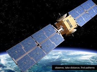 observe, take distance, ﬁnd patterns

 