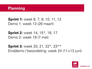 CMD/INF Multidisciplinair project jaar 2 - kickoff