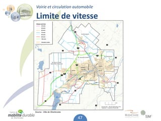 Voirie et circulation automobile

 Limite de vitesse




Source : Ville de Sherbrooke


                               47
 