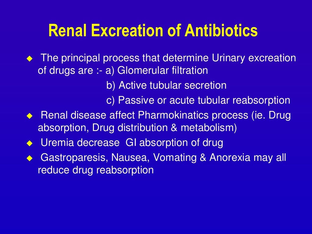 antibiotics induced renal failure
