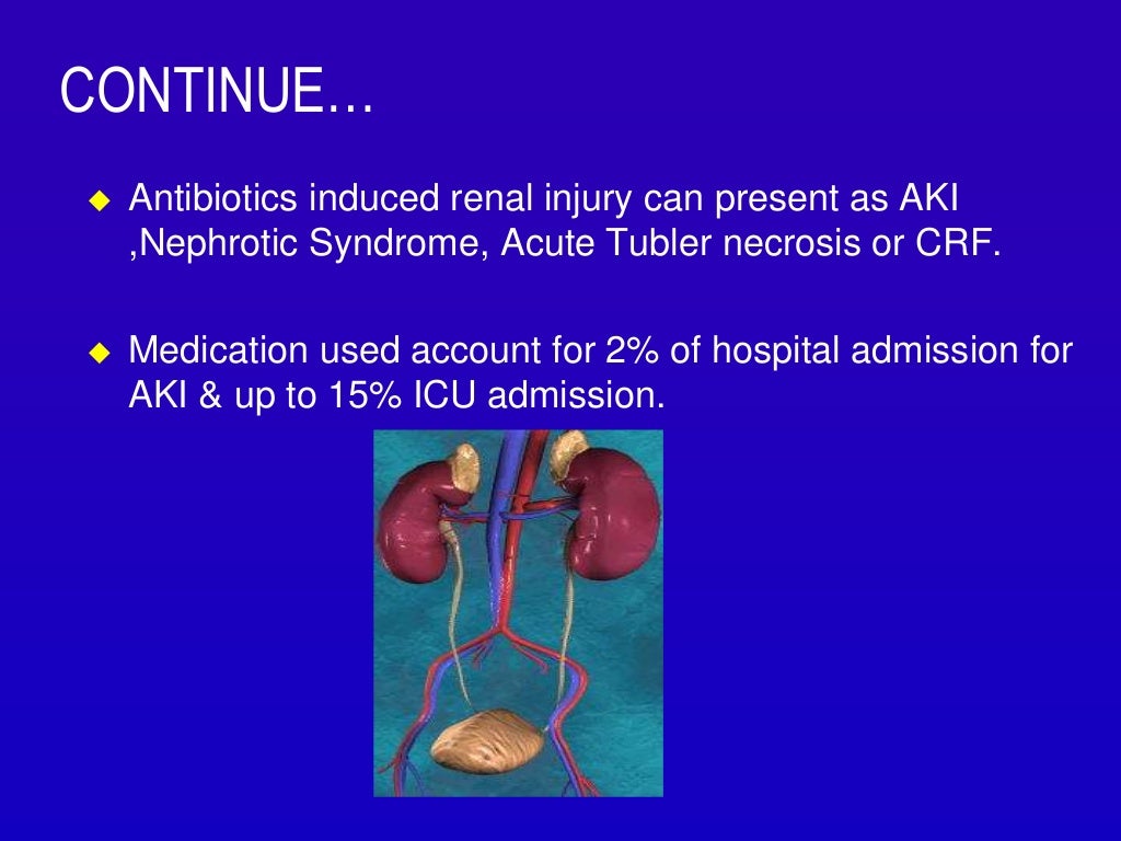 antibiotics induced renal failure