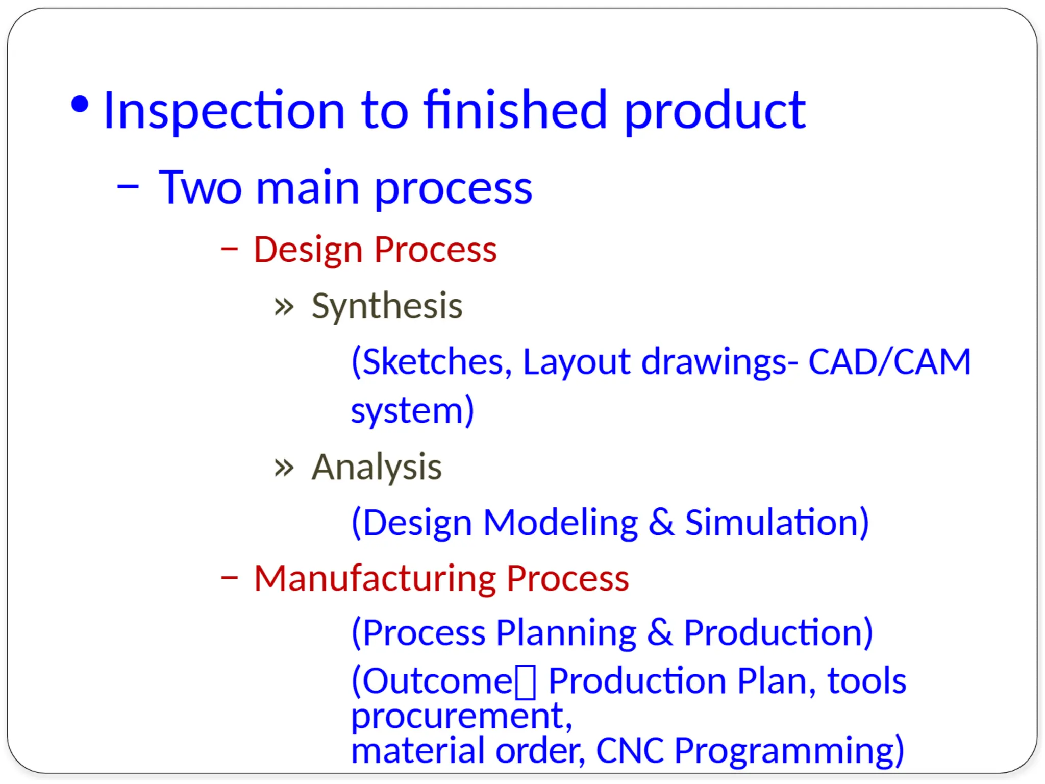 CME 372 Computer Aided Design Computer Aided Engineering unit 1