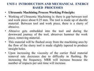 Non traditional Machining process- Vth sem | PPTX
