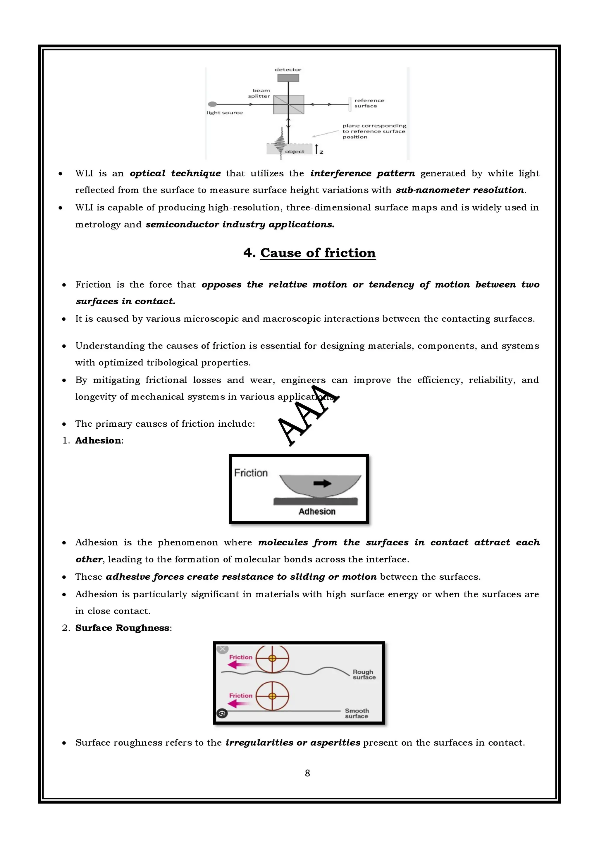 CME397 SURFACE ENGINEERING (ANNA UNIVERSITY REGULATION 2021) FULL NOTES