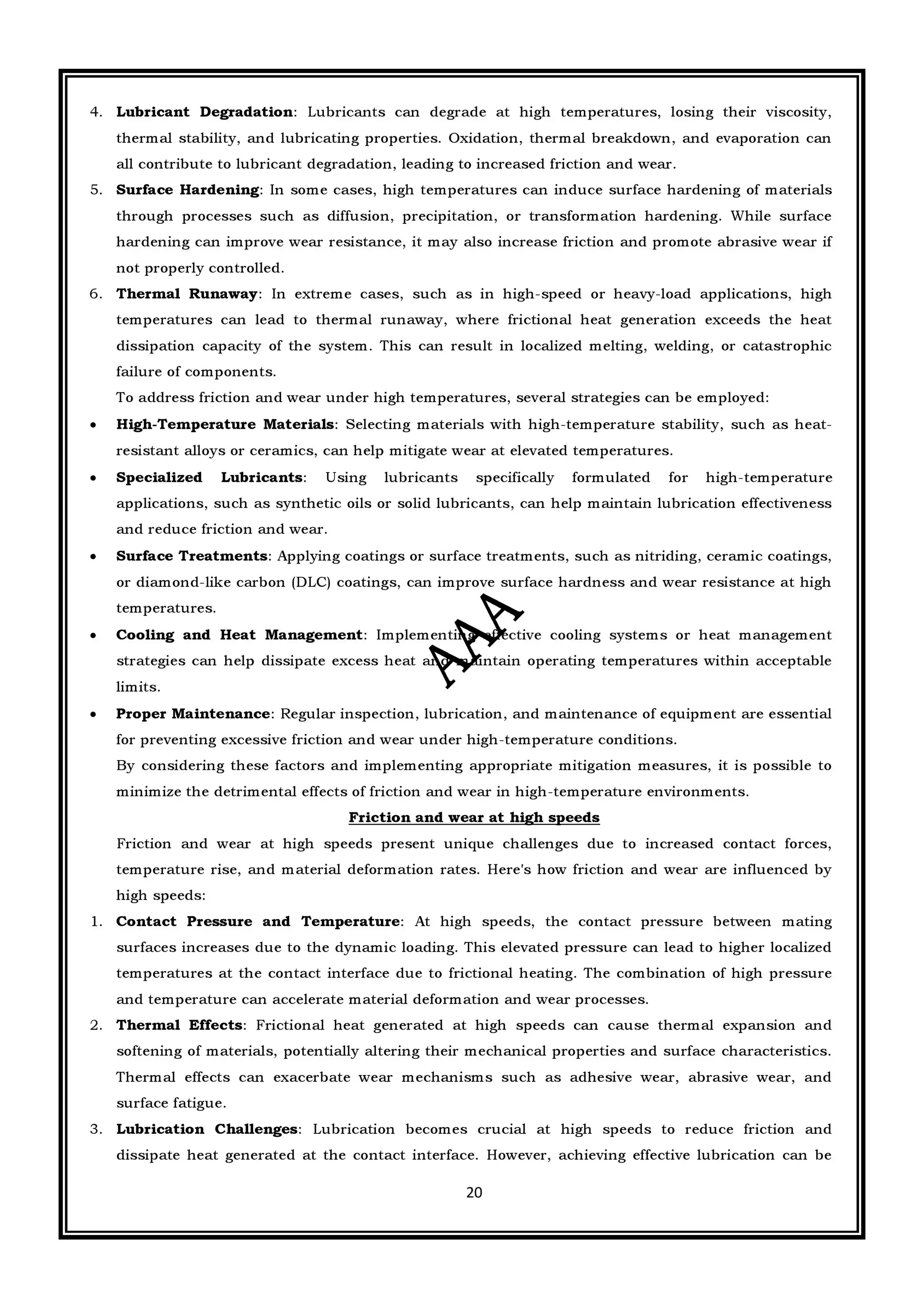CME397 SURFACE ENGINEERING (ANNA UNIVERSITY REGULATION 2021) FULL NOTES