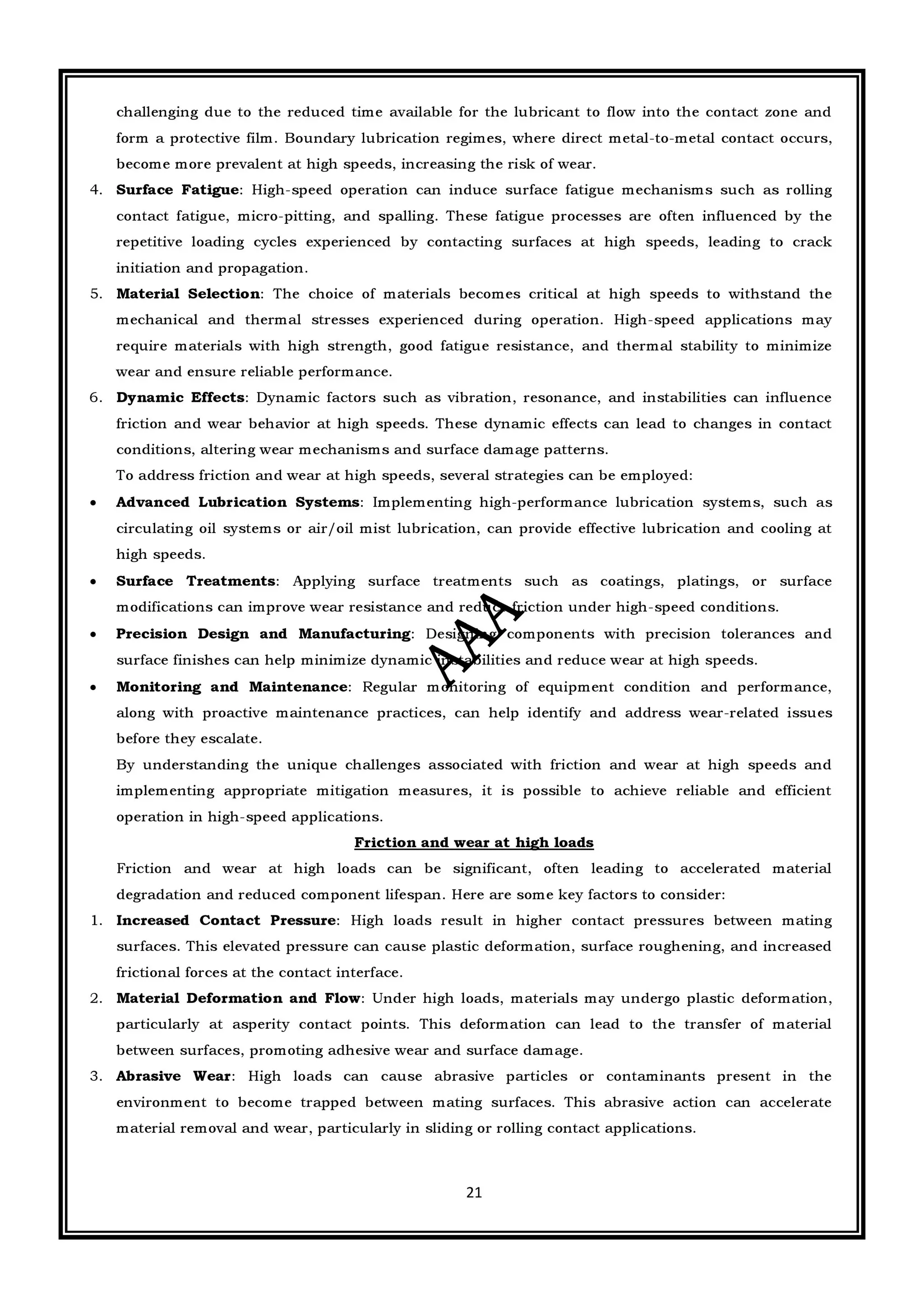 CME397 SURFACE ENGINEERING (ANNA UNIVERSITY REGULATION 2021) FULL NOTES