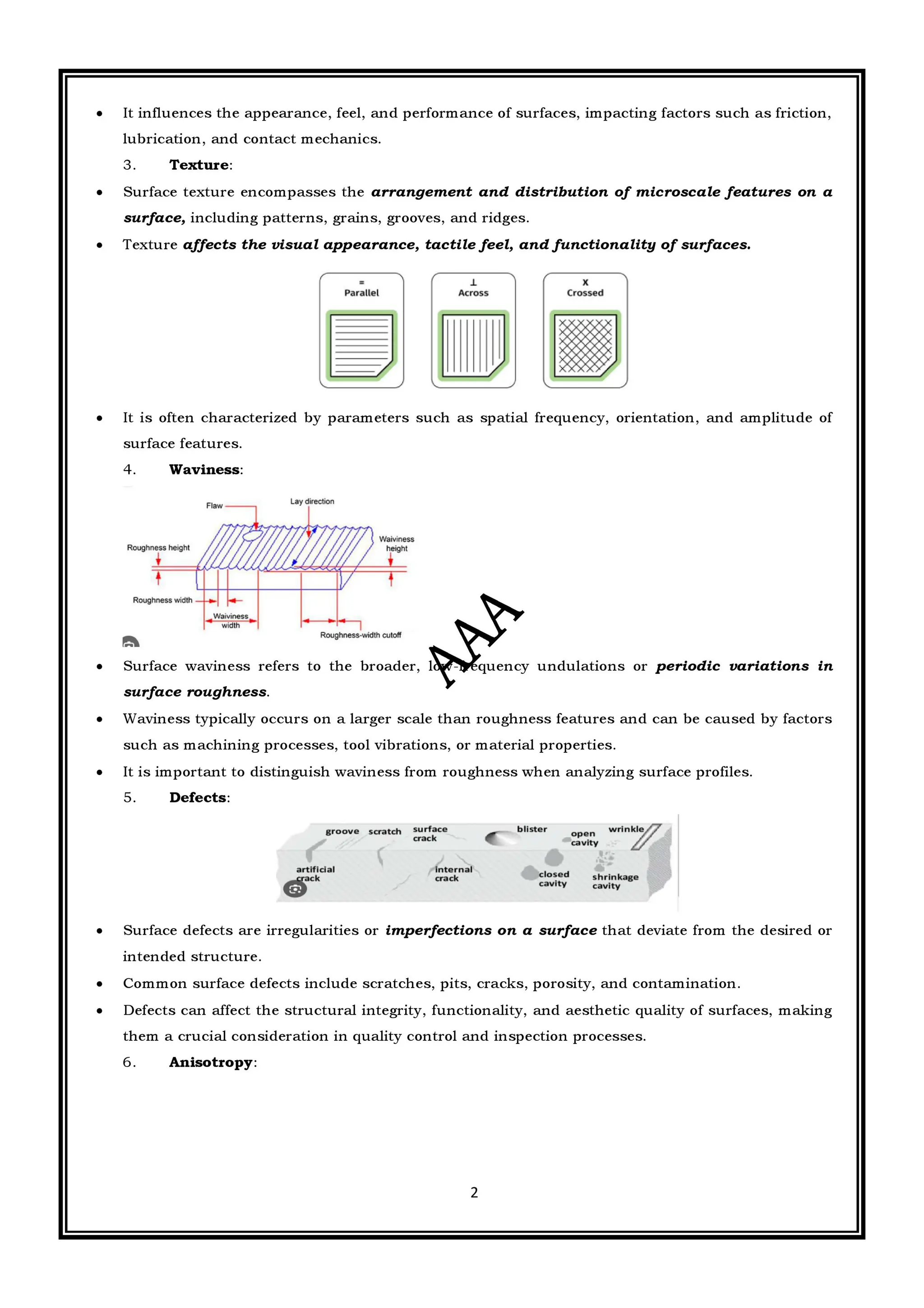 CME397 SURFACE ENGINEERING (ANNA UNIVERSITY REGULATION 2021) FULL NOTES