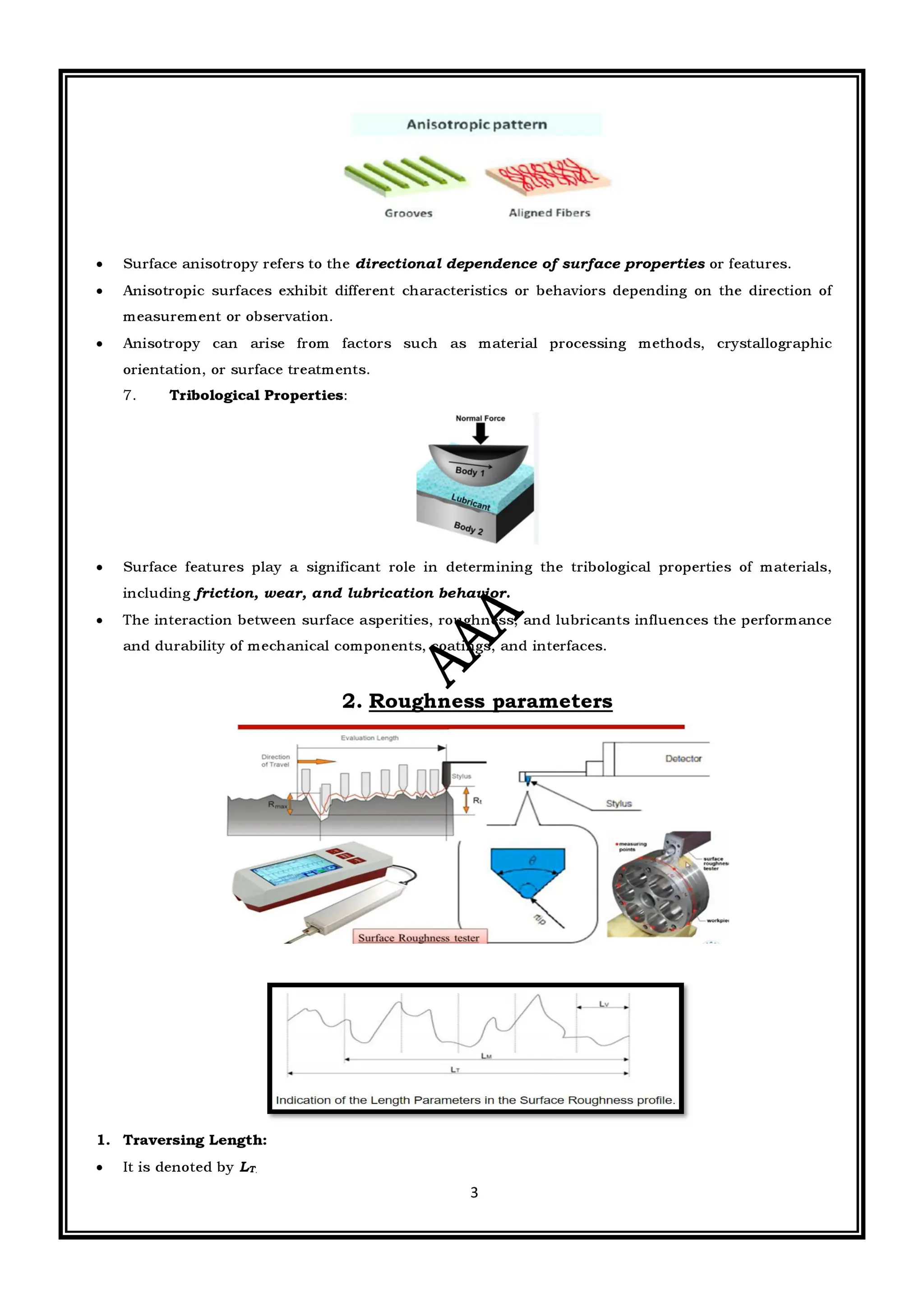 CME397 SURFACE ENGINEERING (ANNA UNIVERSITY REGULATION 2021) FULL NOTES