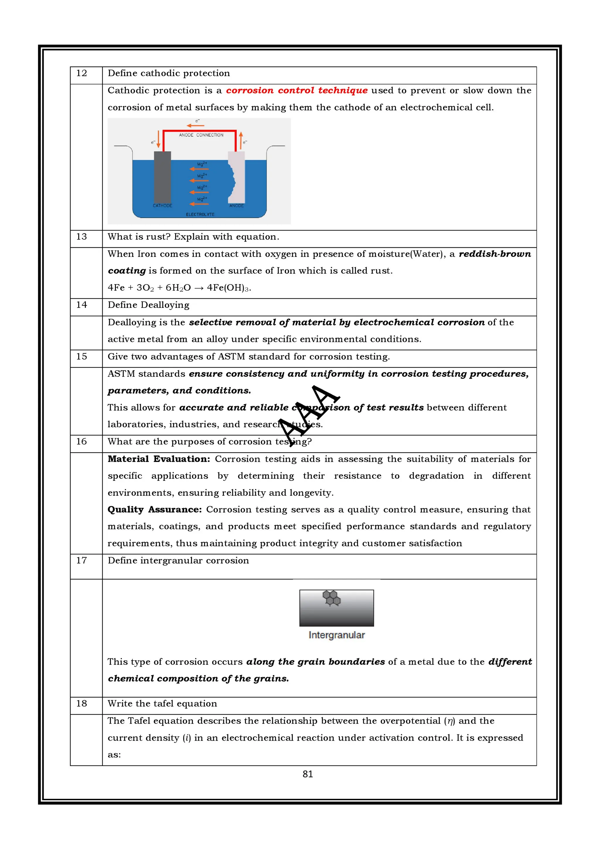 CME397 SURFACE ENGINEERING (ANNA UNIVERSITY REGULATION 2021) FULL NOTES