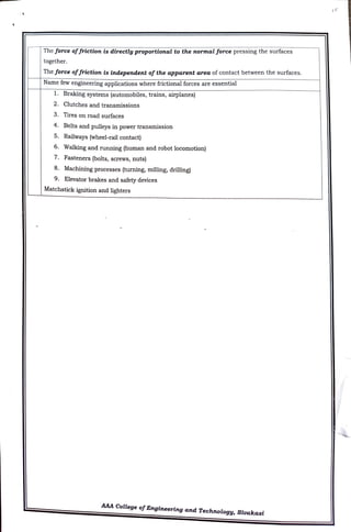 CME397 SURFACE ENGINEERING UNIT 1 FULL NOTES