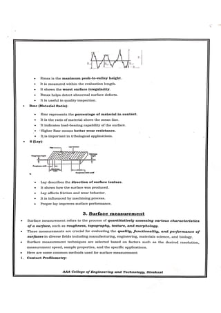 CME397 SURFACE ENGINEERING UNIT 1 FULL NOTES