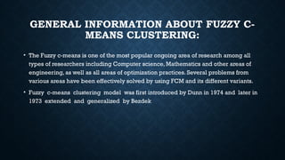 Knowledge modelling by using clustering method Fuzzy C means | PPTX