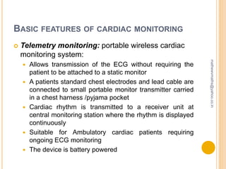 Cardiac monitoring & ECG | PPTX