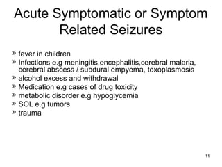 EPILEPSY management and latest trends .. | PPTX