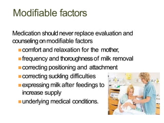 Lactation induction protocol and treatments.