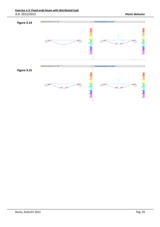 Exercise n.3: Fixed-ends beam with distributed load

A.A. 2012/2013

Plastic Behavior

Figure 3.14

Figure 3.15

Rome, AUGUST 2013

Pag. 29

 