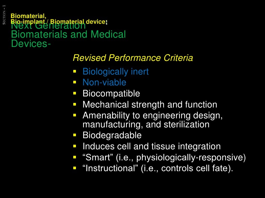 Basics of HUMAN BIOMATERIALS, IMPLANTABLE MEDICAL DEVICES AND BIOMED…