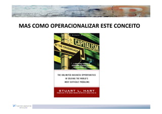 MAS COMO OPERACIONALIZAR ESTE CONCEITO
 