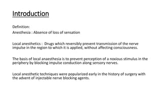 Local anaesthesia and facial block | PDF