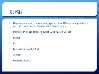 Rush Protocol.pdf Ultrasound use in shock | PPT