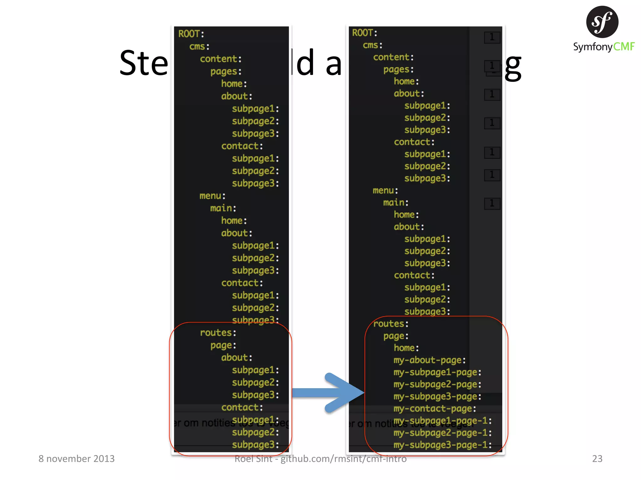 Step  4  –  add  auto  rou+ng   8  november  2013   Roel  Sint  -­‐  github.com/rmsint/cmf-­‐intro   23   