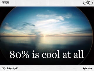 80% is cool at all
 