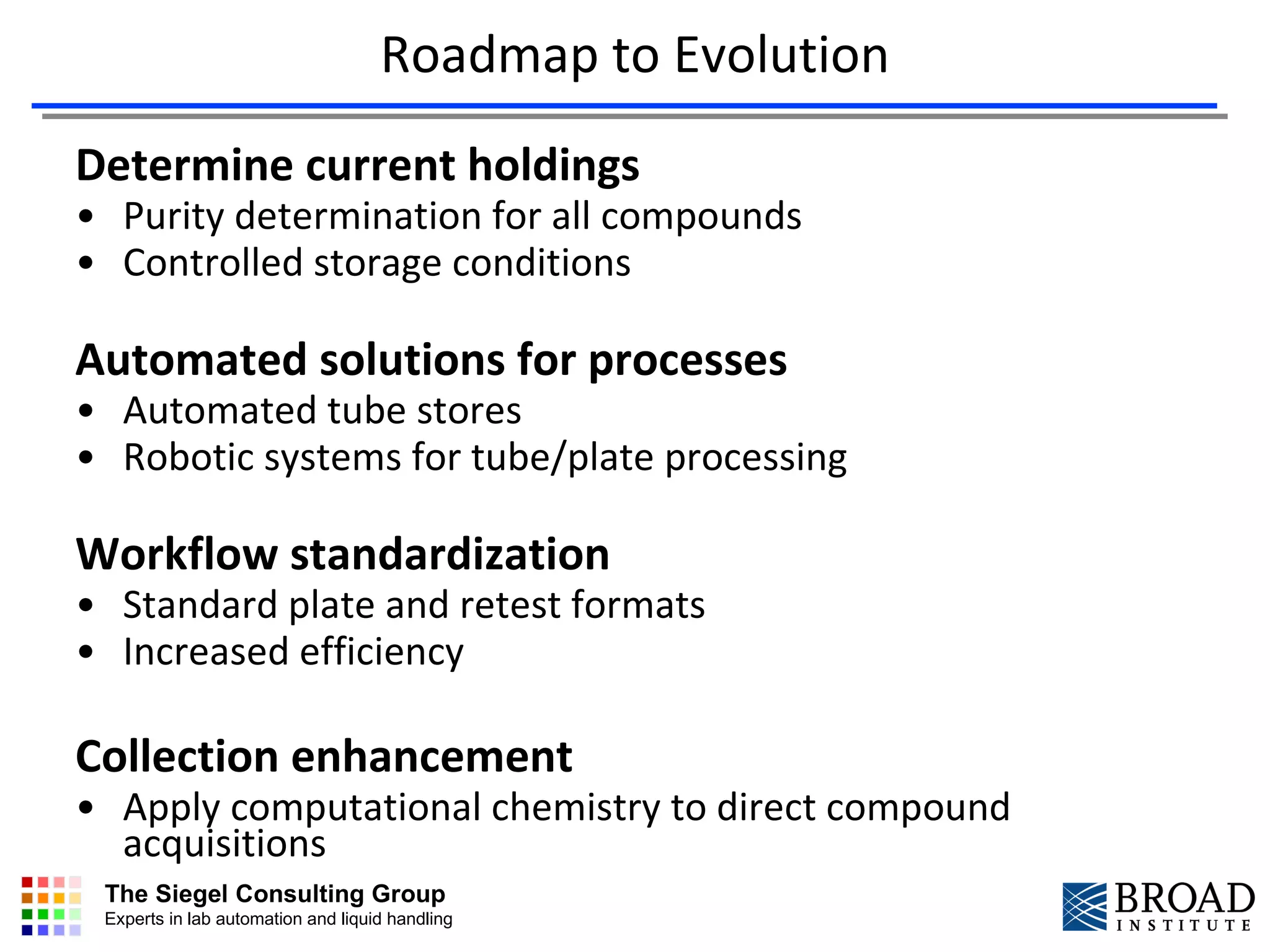 Compound Management Focus 2010 | PPT