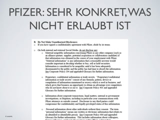 PFIZER: SEHR KONKRET, WAS
NICHT ERLAUBT IST

© exantis

D.I. Thomas Broessler

 
