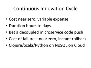 Flowcon (added to for CMG) Keynote talk on how Speed Wins and how Netflix is doing Continuous Delivery