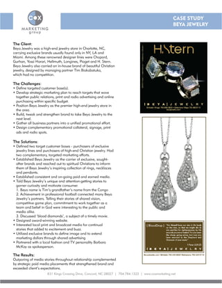 Cox Marketing Group Case Study | PDF