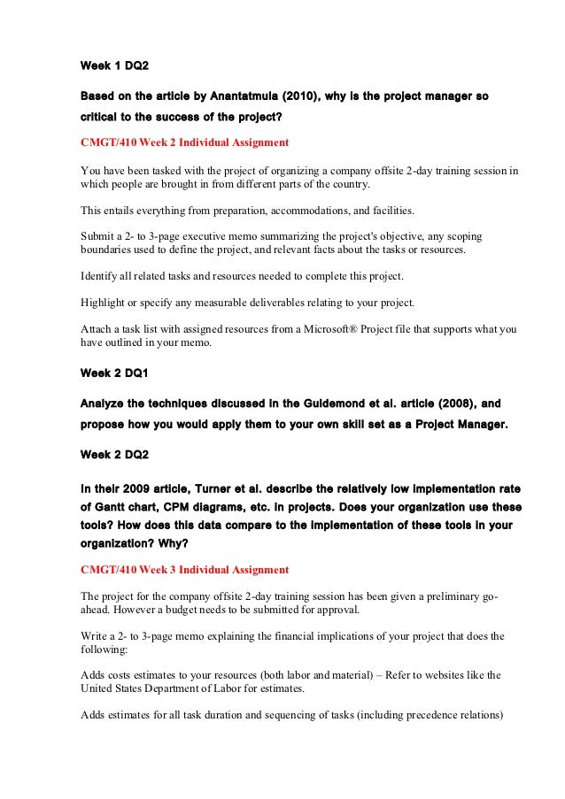 cmgt 410 Here is the best resource for homework help with cmgt 410 : cmgt/410 at university of phoenix find cmgt410 study guides, notes, and practice tests from. cmgt 410 Here is the best resource for homework help with cmgt 410 : cmgt/410 at university of phoenix find cmgt410 study guides, notes, and practice tests from.