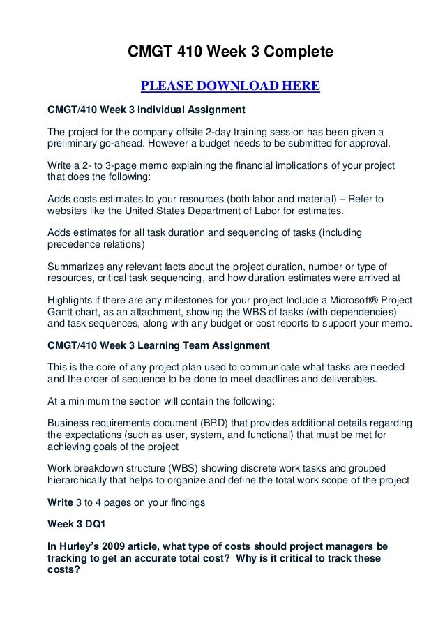 cmgt 410 week 1 5 complete Cmgt 410 is a online tutorial store we provides cmgt 410 entire course home my cmgt 410 week 5 final powerpoint presentation cmgt 410 week 5 dq 1 and. cmgt 410 week 1 5 complete Cmgt 410 is a online tutorial store we provides cmgt 410 entire course home my cmgt 410 week 5 final powerpoint presentation cmgt 410 week 5 dq 1 and.