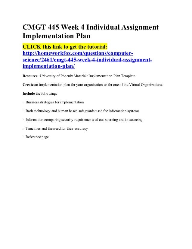 Cmgt 445 week 5 implementation plan rev essay 02 image