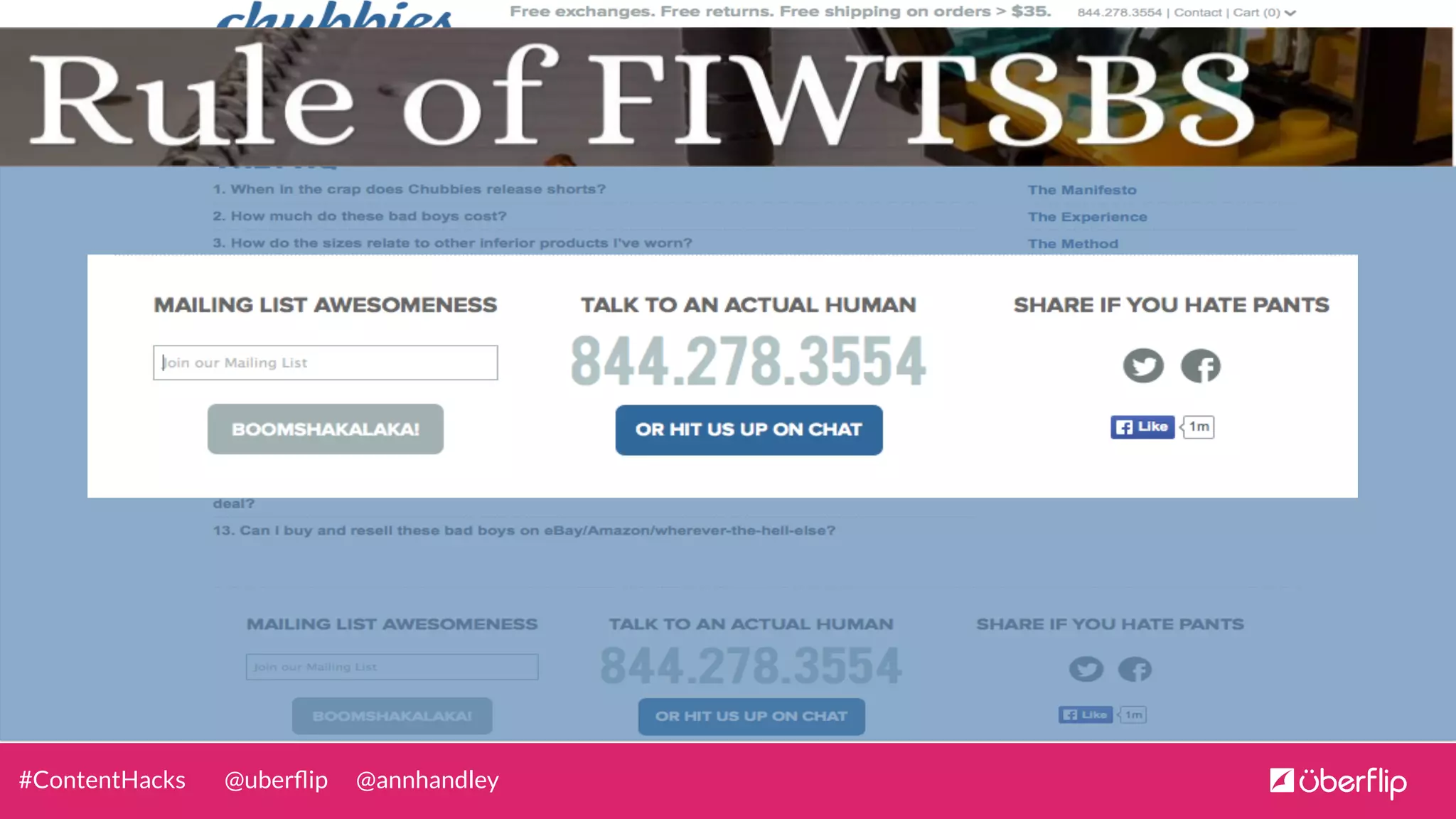 @uberﬂip @annhandley#ContentHacks
 
