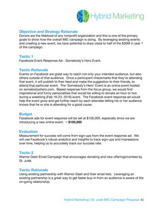 IMC 636: St. Jude Integrated Marketing Campaign