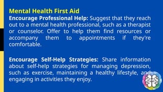 mental health first aid powerpoint presentation | PPTX
