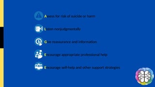 mental health first aid powerpoint presentation | PPTX