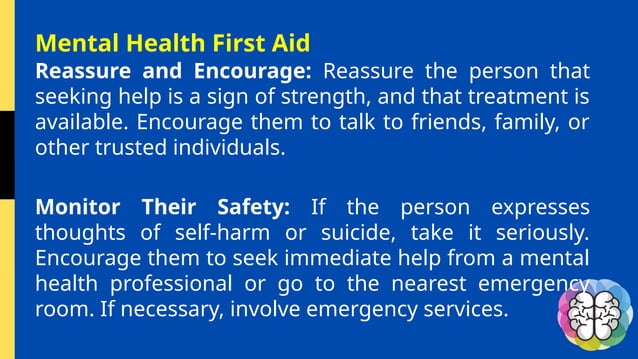 mental health first aid powerpoint presentation | PPTX | First Aid ...