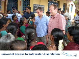 universal access to safe water & sanitation 