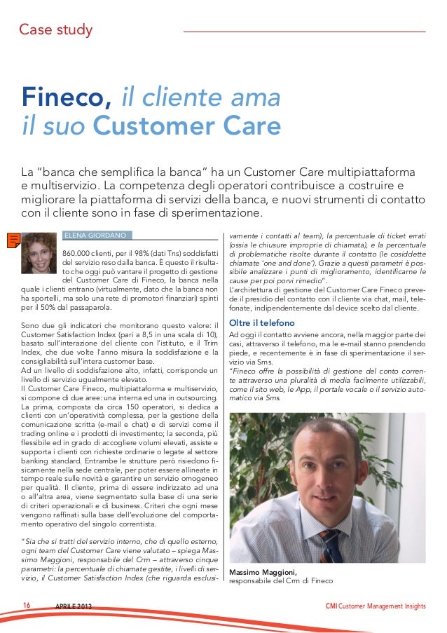 Customer Care Fineco Customer Care Fineco