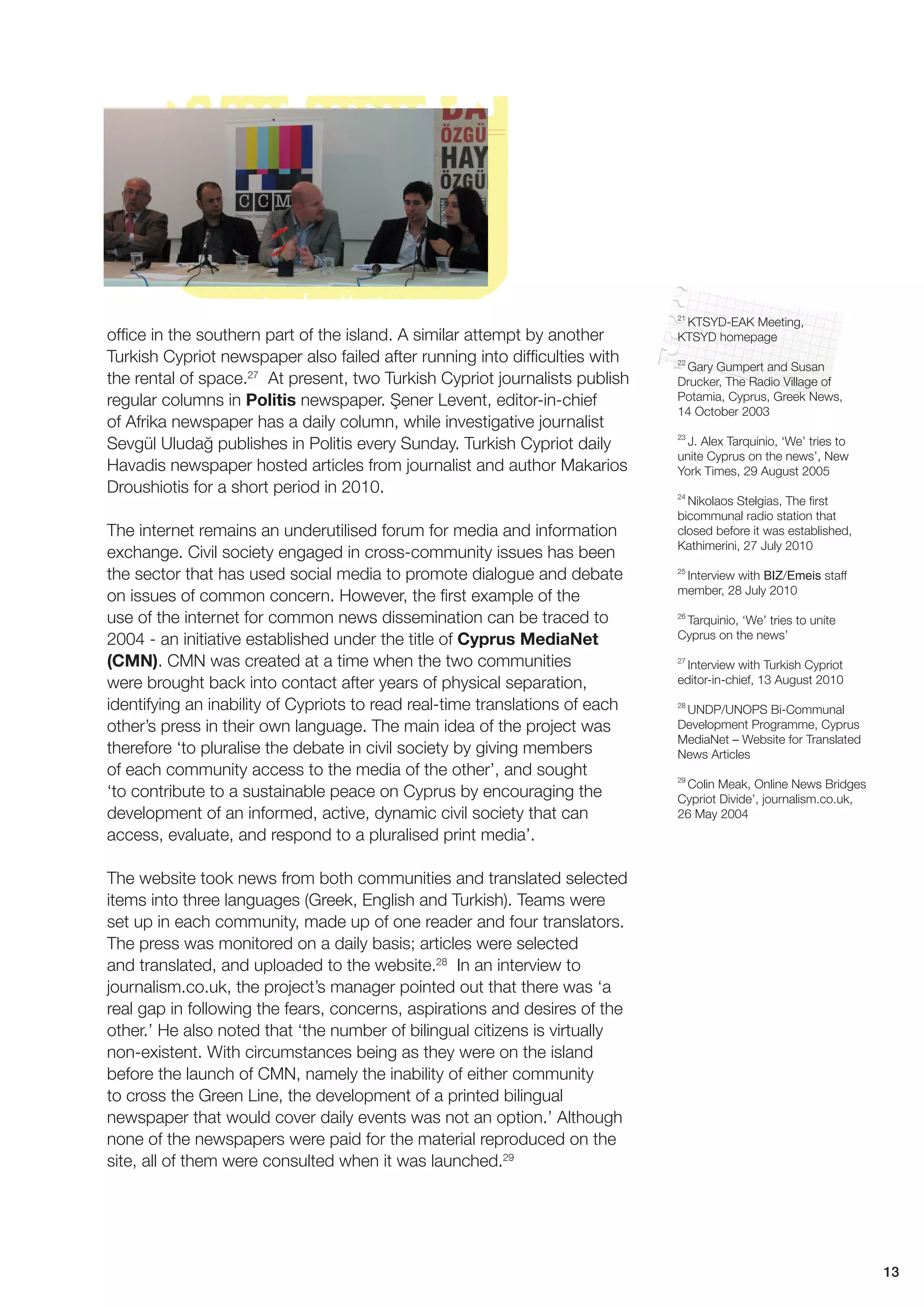 Untapped potential of media working across the divide | PDF