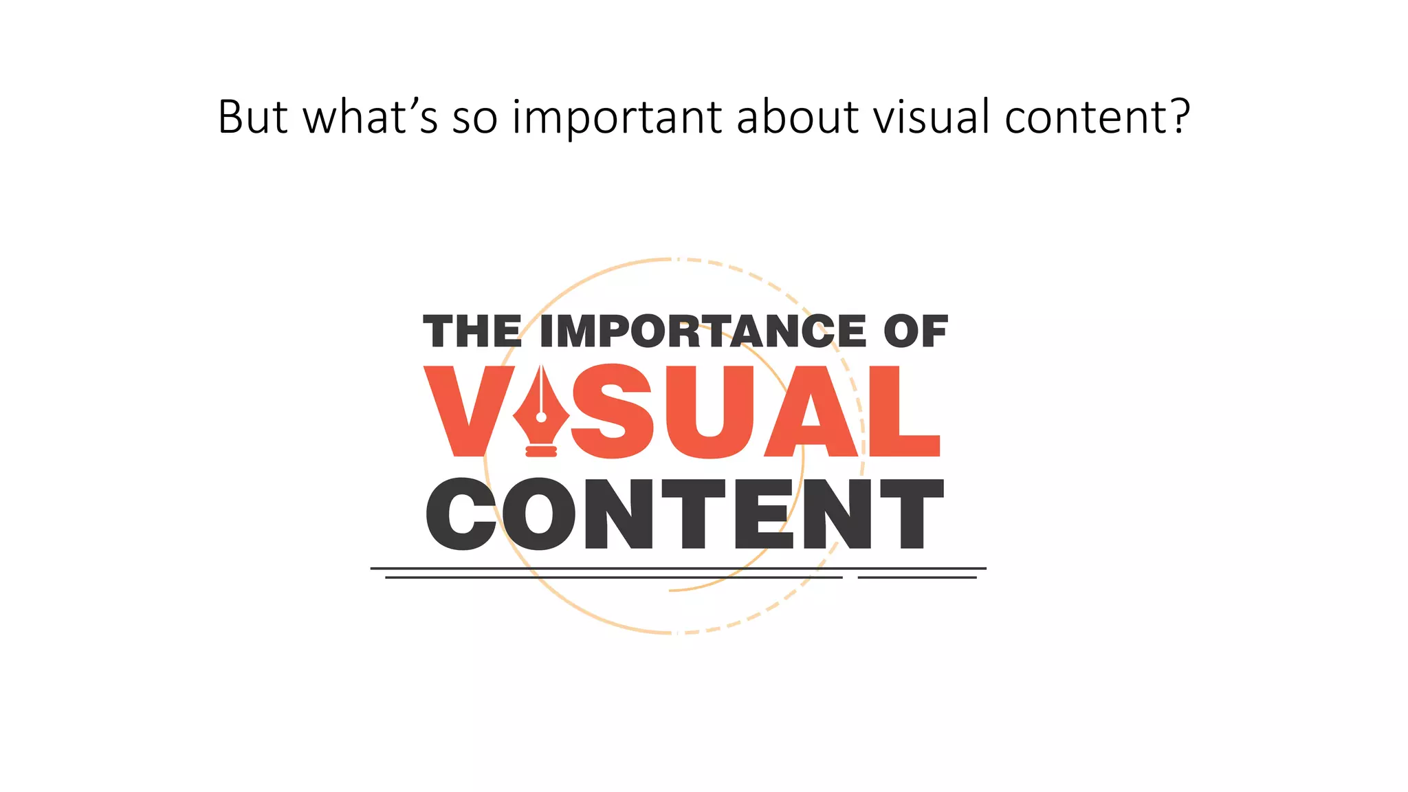 But what’s so important about visual content?