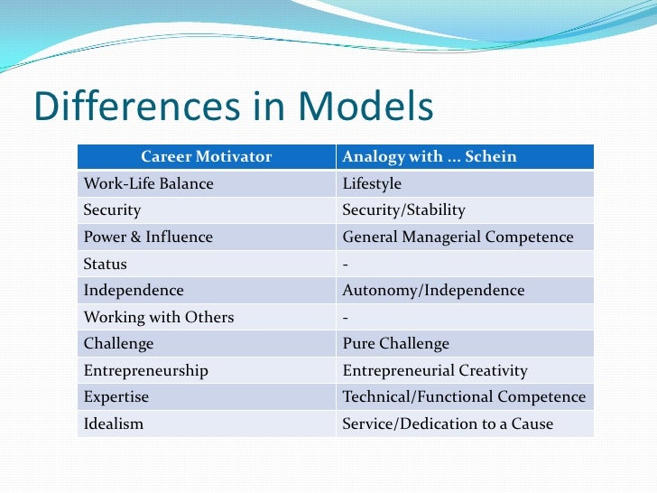 CMi And Schein’s Career Anchors