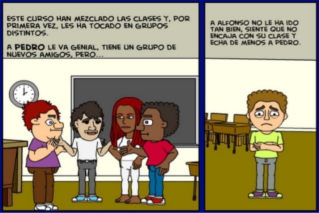 Cómic conflicto escolar
