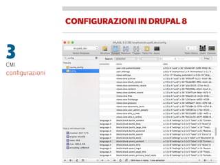 CONFIGURAZIONIINDRUPAL8
3CMI
conﬁgurazioni
 
