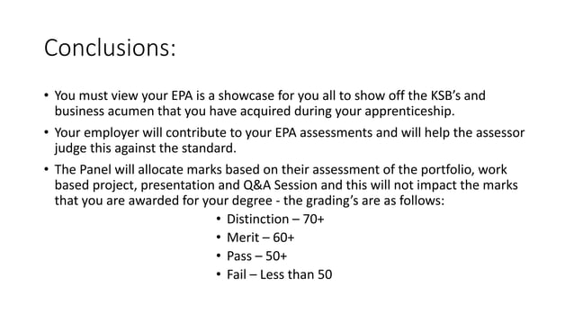 CMI End Point Assessment Presentation | PPTX
