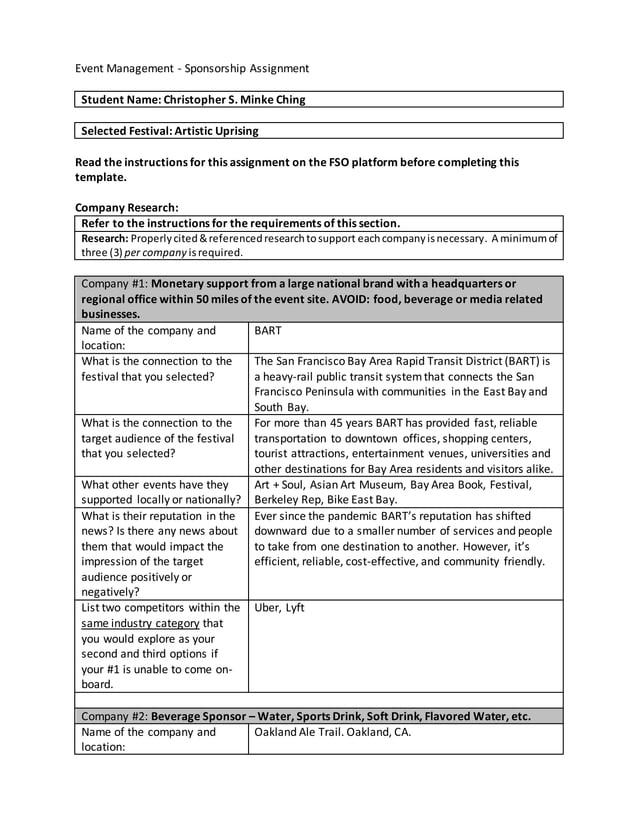 Sponsorship Worksheet | DOCX