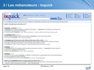 3 / Les métamoteurs : Ixquick 