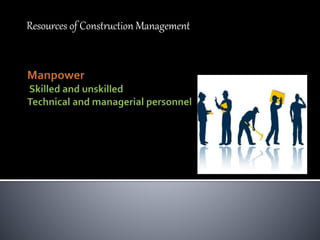 Resources of Construction Management
 
